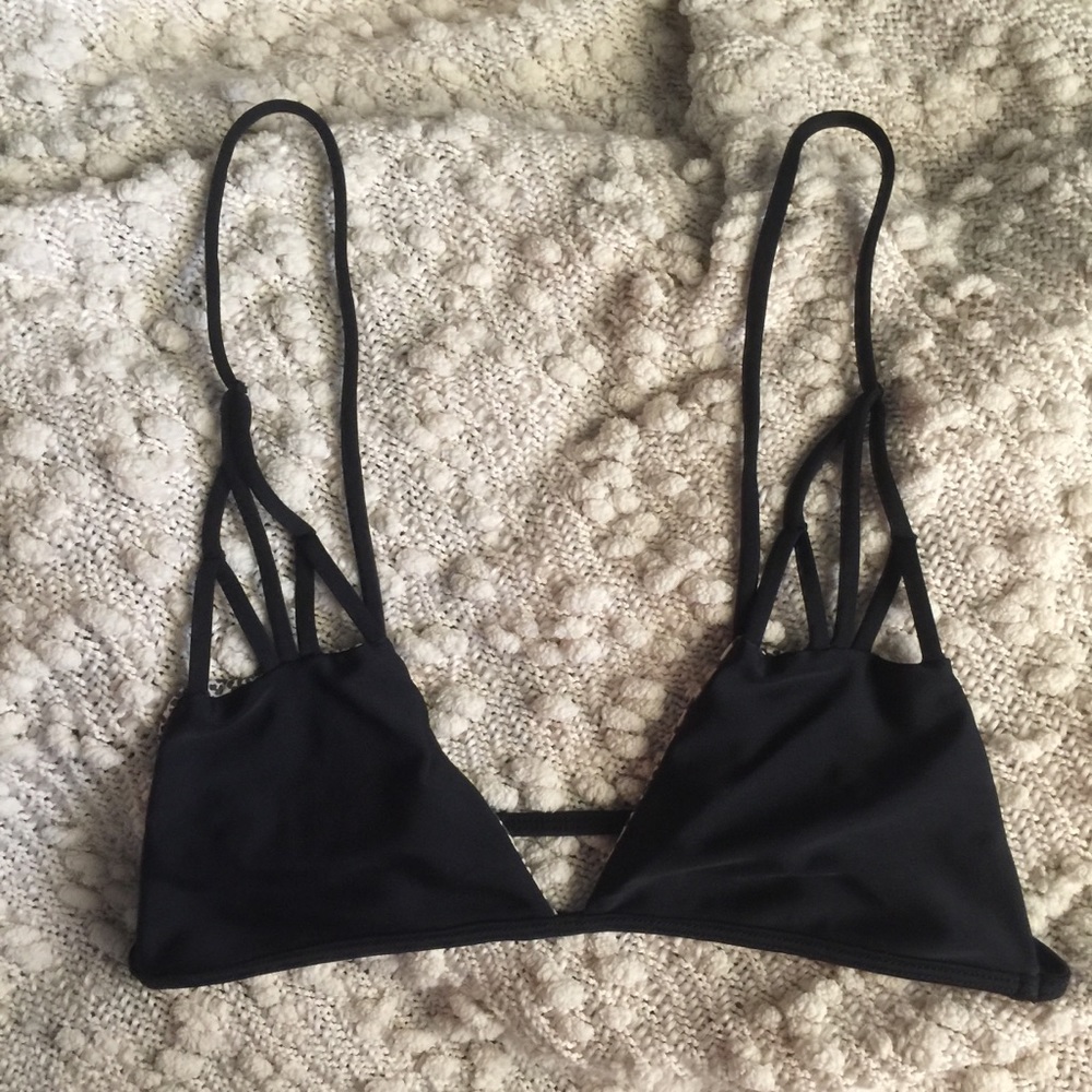 Acacia Swimwear Black Bikini Top